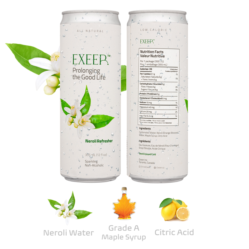 Exeer Sparkling Neroli Refresher Pack of 8