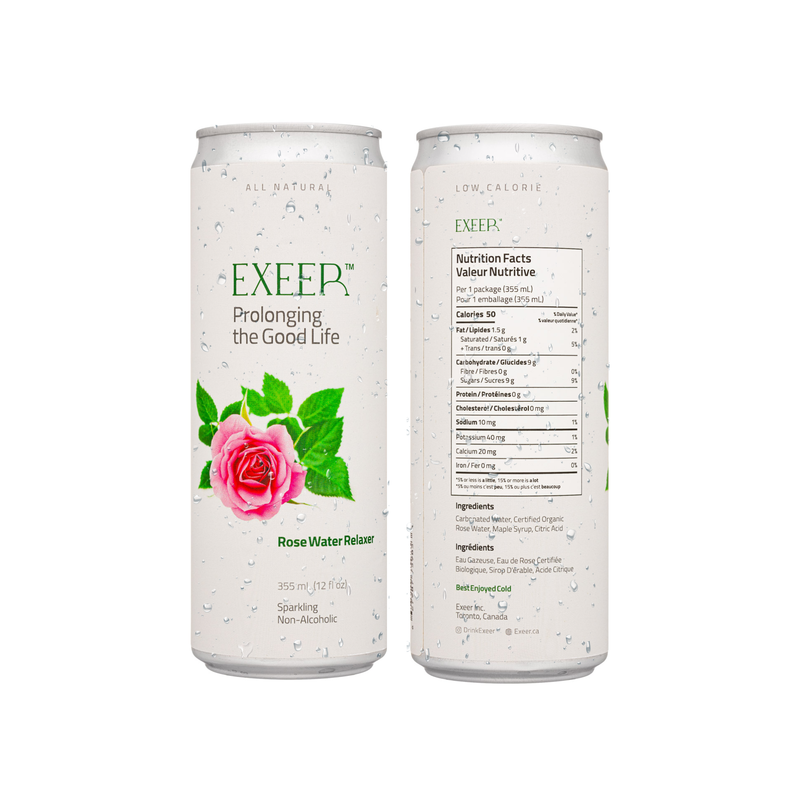 Exeer Sparkling Rose Water Relaxer Pack of 8